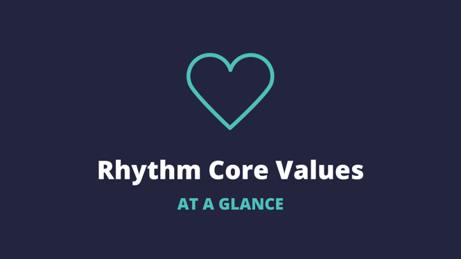 Rhythm Core Values: At a Glance