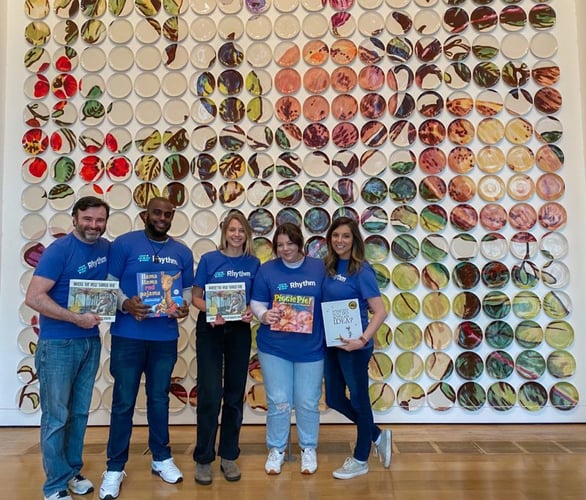 Rhythm Participates in Westside Future Fund's Children's Book Drive
