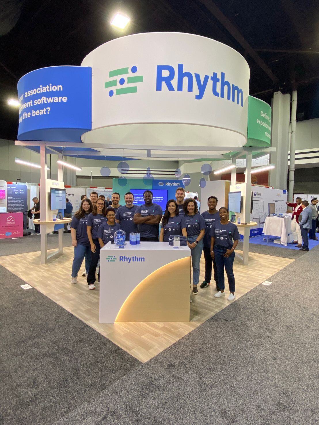 Rhythm Team at the Booth