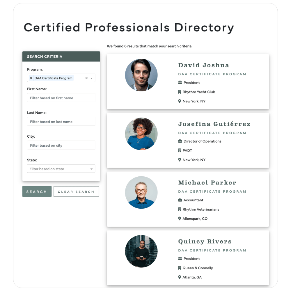 Certifications Best Practices -  Directory