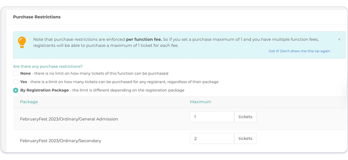 FunctionTickets