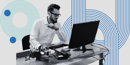 Association worker using AI to help complete tasks.