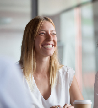 woman smiling