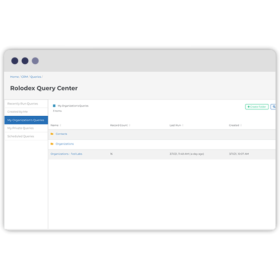 Query Center Screenshot