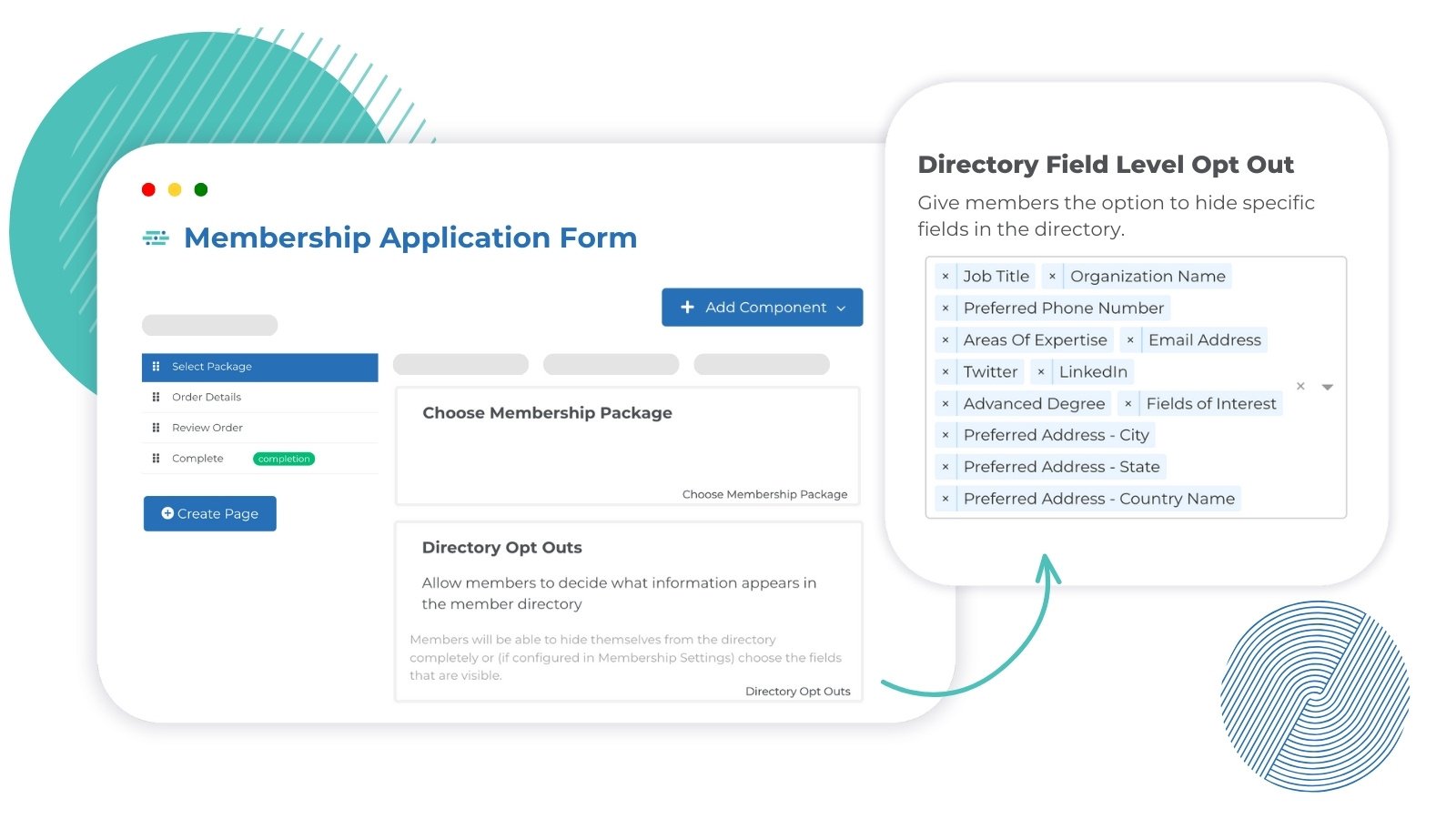 Stylized Screenshot - Directory Field Opt Out