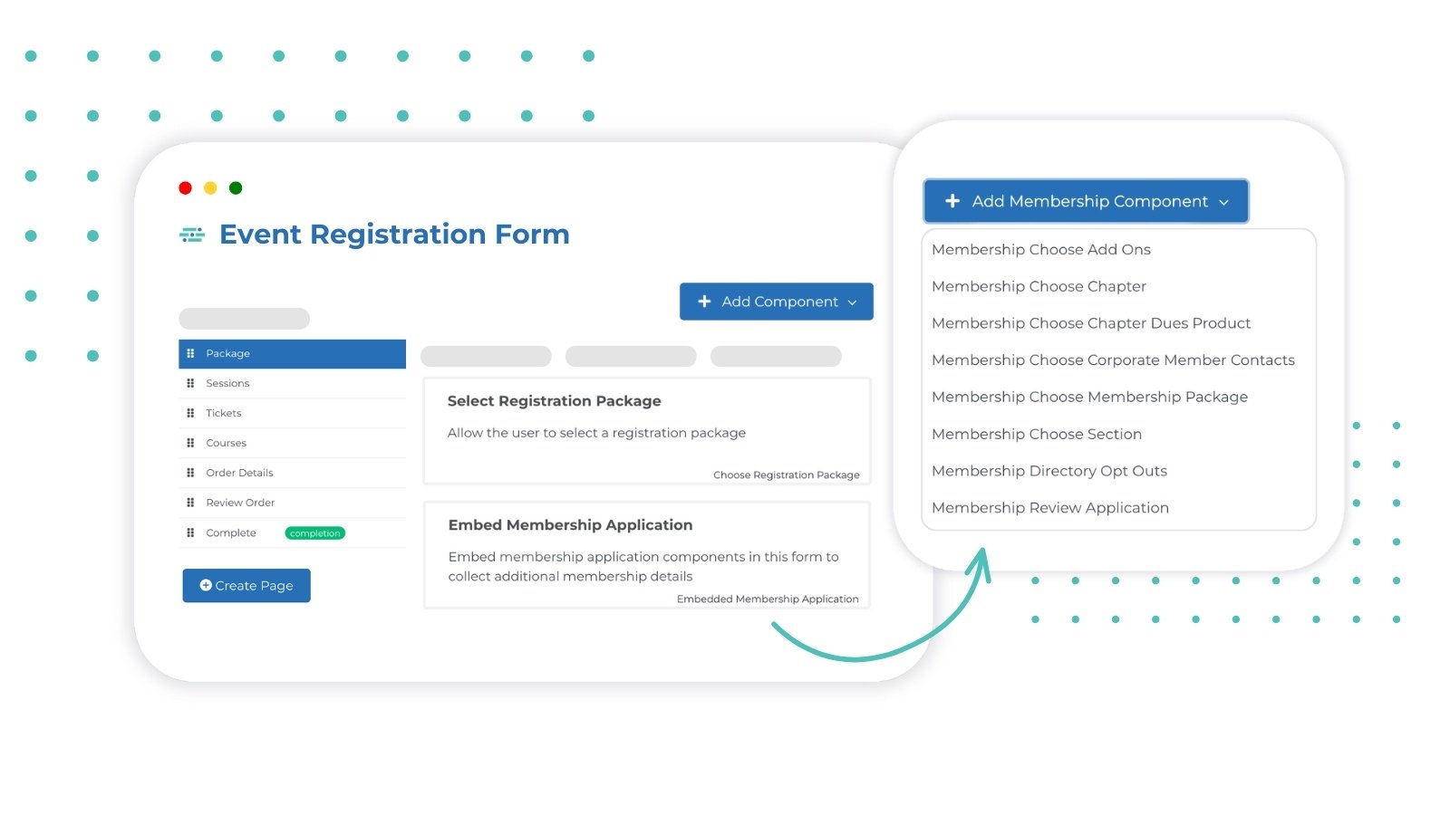 Stylized Screenshot - Embedded Membership Form