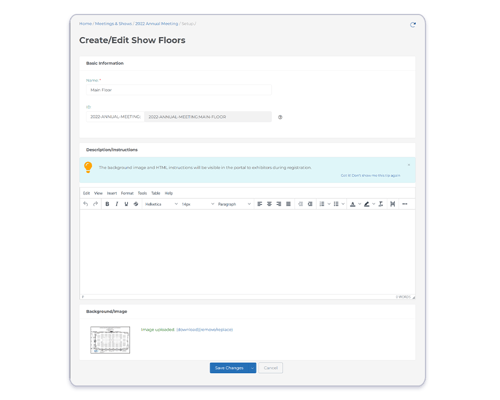 configure your expo hall