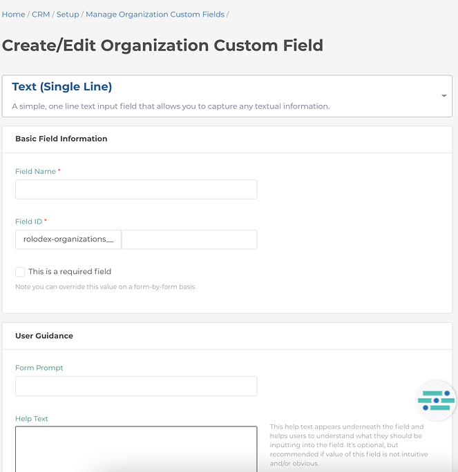 Create a custom field